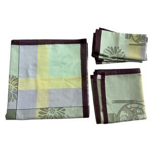 Le Jacquard Francais Ming Design Tablecloth Napkin Table Runner Primrose Bordier